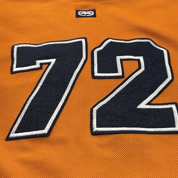 Vtg Ecko Unltd Jersey Shirt Men’s Extra Large Orange Hockey #72 Rhino Skater XL - Picture 16 of 16